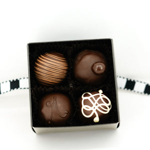 4pc. Boxed Chocolate Truffles