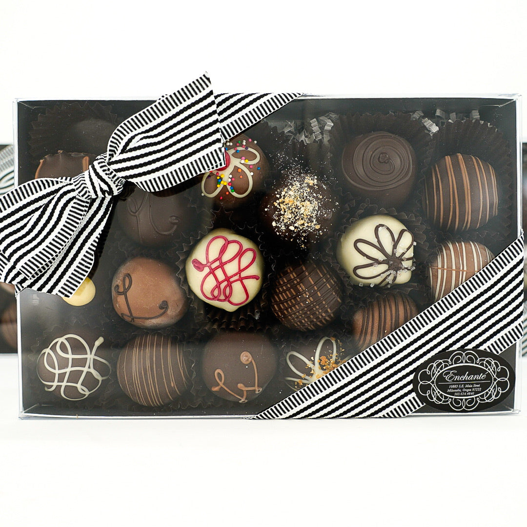 18 pc. Boxed Chocolate Truffles